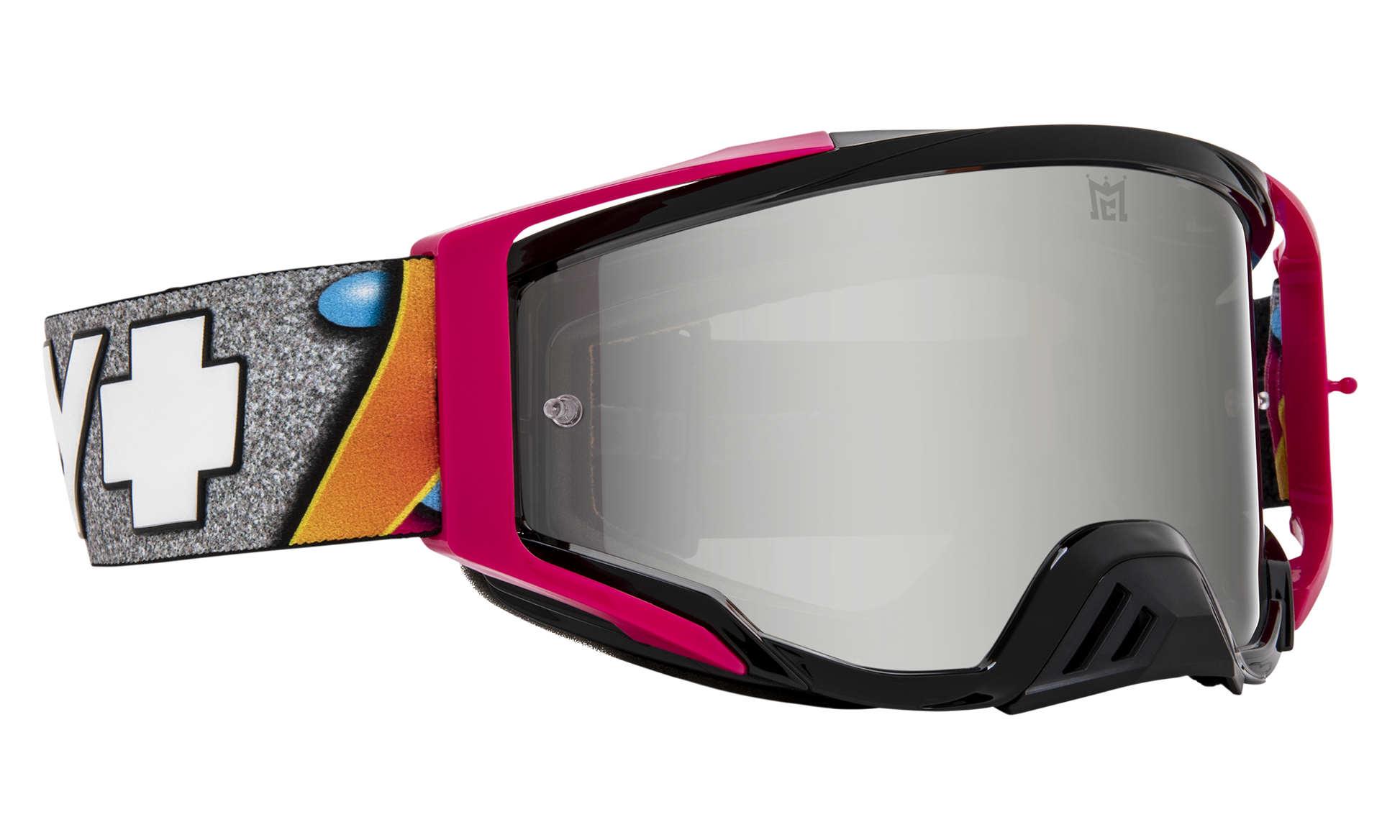 SPY Foundation Mx Goggle Goggles  HD Smoke with Silver Spectra Mirror + HD Clear SPY + Jeremy McGrath + KAB One Size