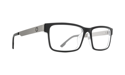 SPY Hale Eyeglasses   Black Clear Gunmetal One Size
