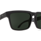 SPY Helm Sunglasses  Happy Gray Green Soft Matte Black  57-18-140