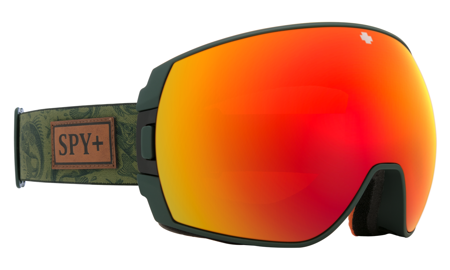 SPY Legacy Snow Goggle Goggles  HD Plus Bronze w/ Red Spectra Mirror + HD Plus LL Yellow w/ Green Sprectra Mirror Gone Fishing One Size