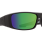 SPY Logan Sunglasses  Happy Bronze Polar with Green Spectra Mirror Matte Black  61-14-127