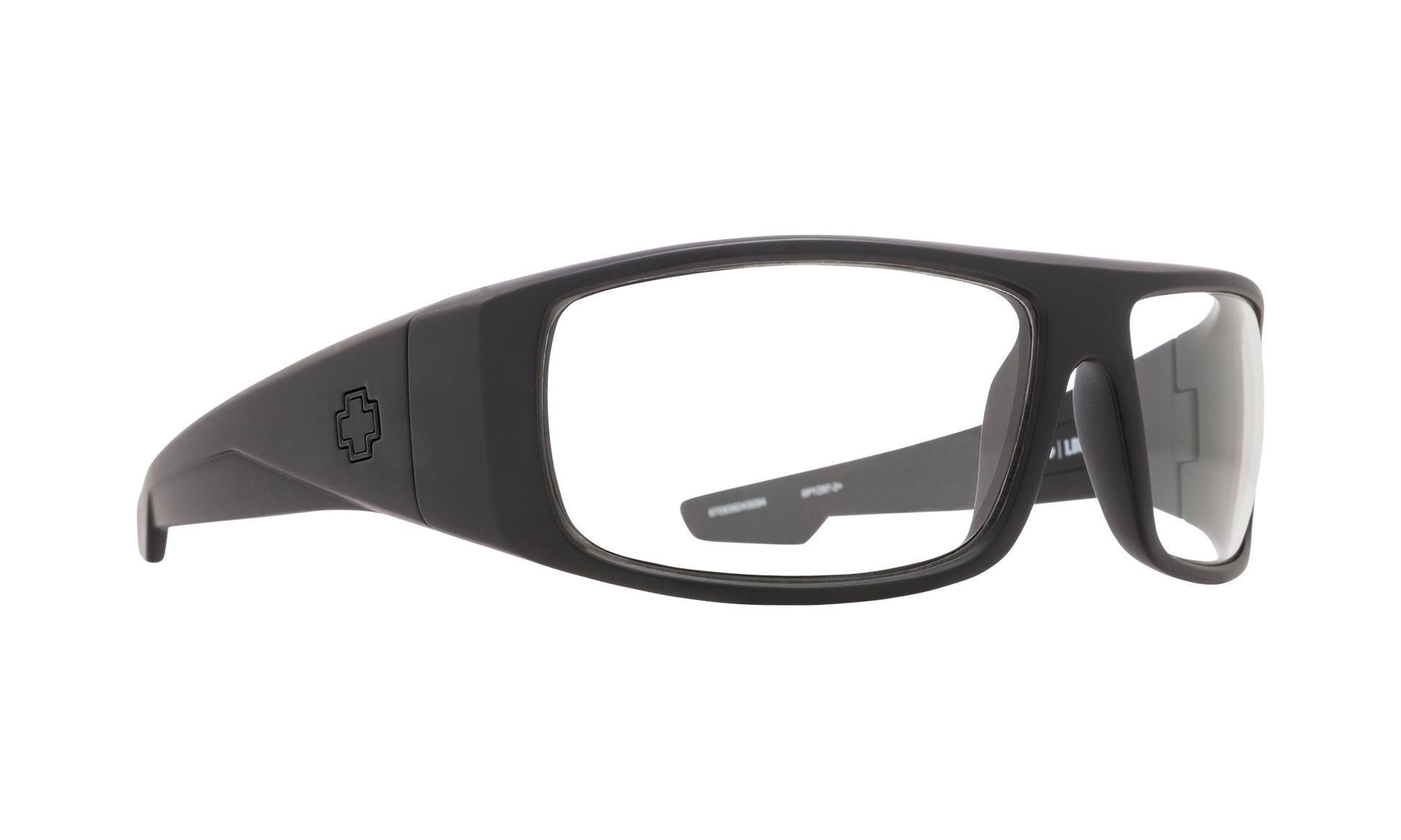 SPY Logan Sunglasses  Clear Matte Black ANSI RX  61-14-127