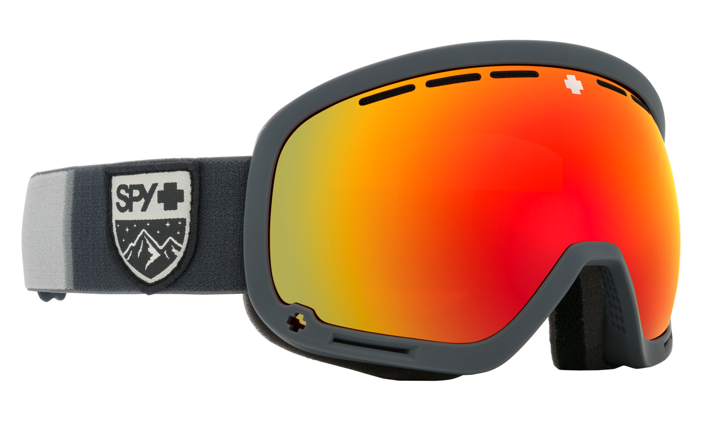 SPY Marshall Snow Goggle Goggles  HD Plus Bronze w/ Red Spectra Mirror + HD Plus LL Yellow w/ Green Spectra Mirror Colorblock Gray One Size