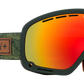 SPY Marshall Snow Goggle Goggles  HD Plus Bronze w/ Red Spectra Mirror + HD Plus LL Yellow w/ Green Spectra Mirror Gone Fishing One Size