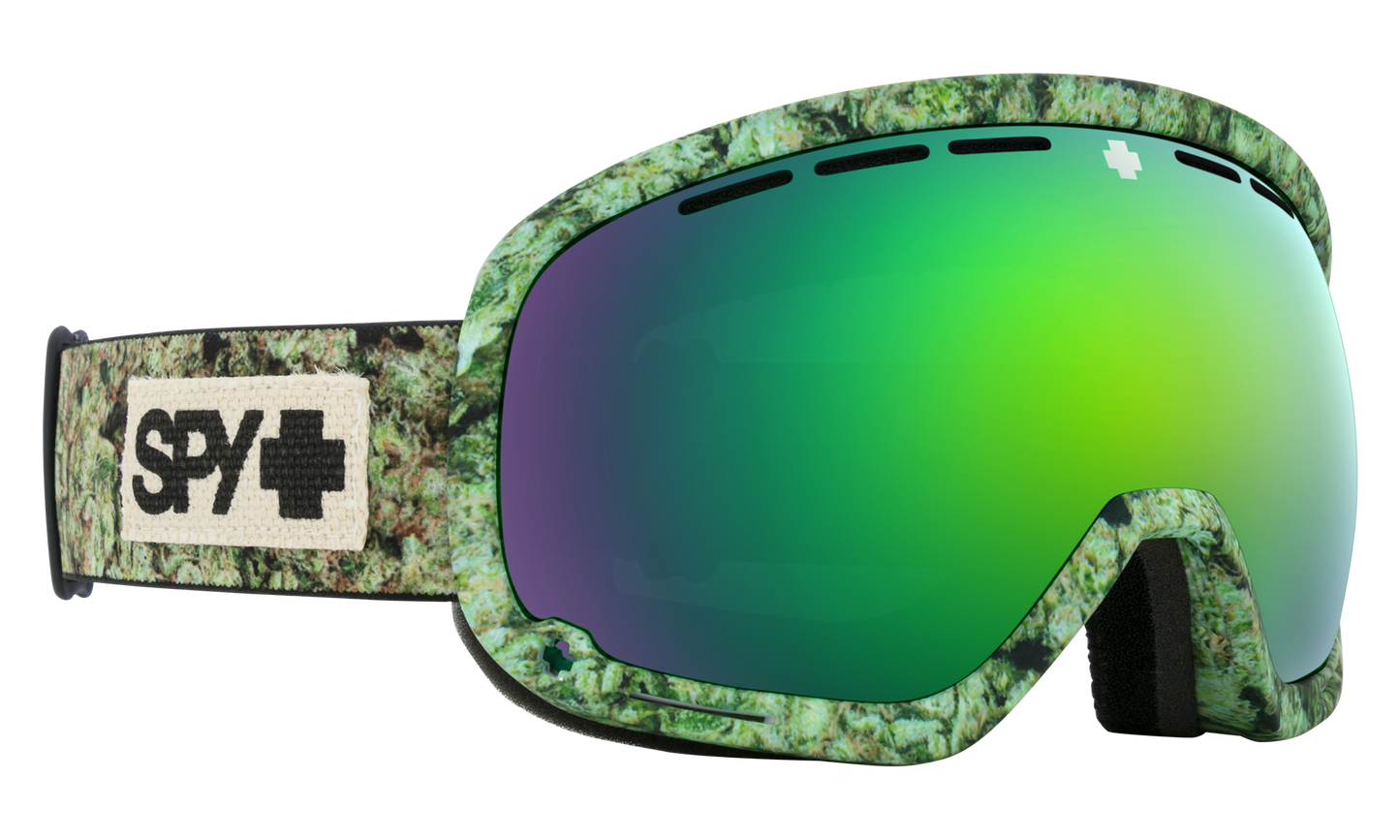 SPY Marshall Snow Goggle Goggles  HD Plus Bronze w/ Green Spectra Mirror + HD Plus LL Persimmon w/ Silver Spectra Mirror Kush One Size