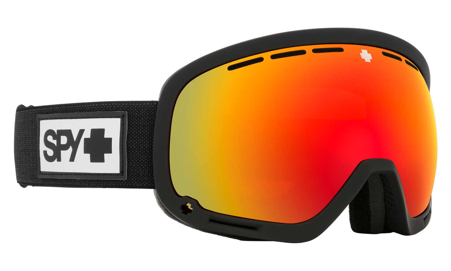 SPY Marshall Snow Goggle Goggles  HD Plus Bronze w/ Red Spectra Mirror + HD Plus LL Yellow w/ Green Spectra Mirror Matte Black One Size