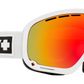 SPY Marshall Snow Goggle Goggles  HD Plus Bronze w/ Red Spectra Mirror + HD Plus LL Yellow w/ Green Spectra Mirror Matte White One Size