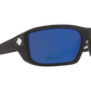 SPY McCoy Sunglasses  Happy Bronze Polar with Blue Spectra Mirror Matte Black  63-17-120