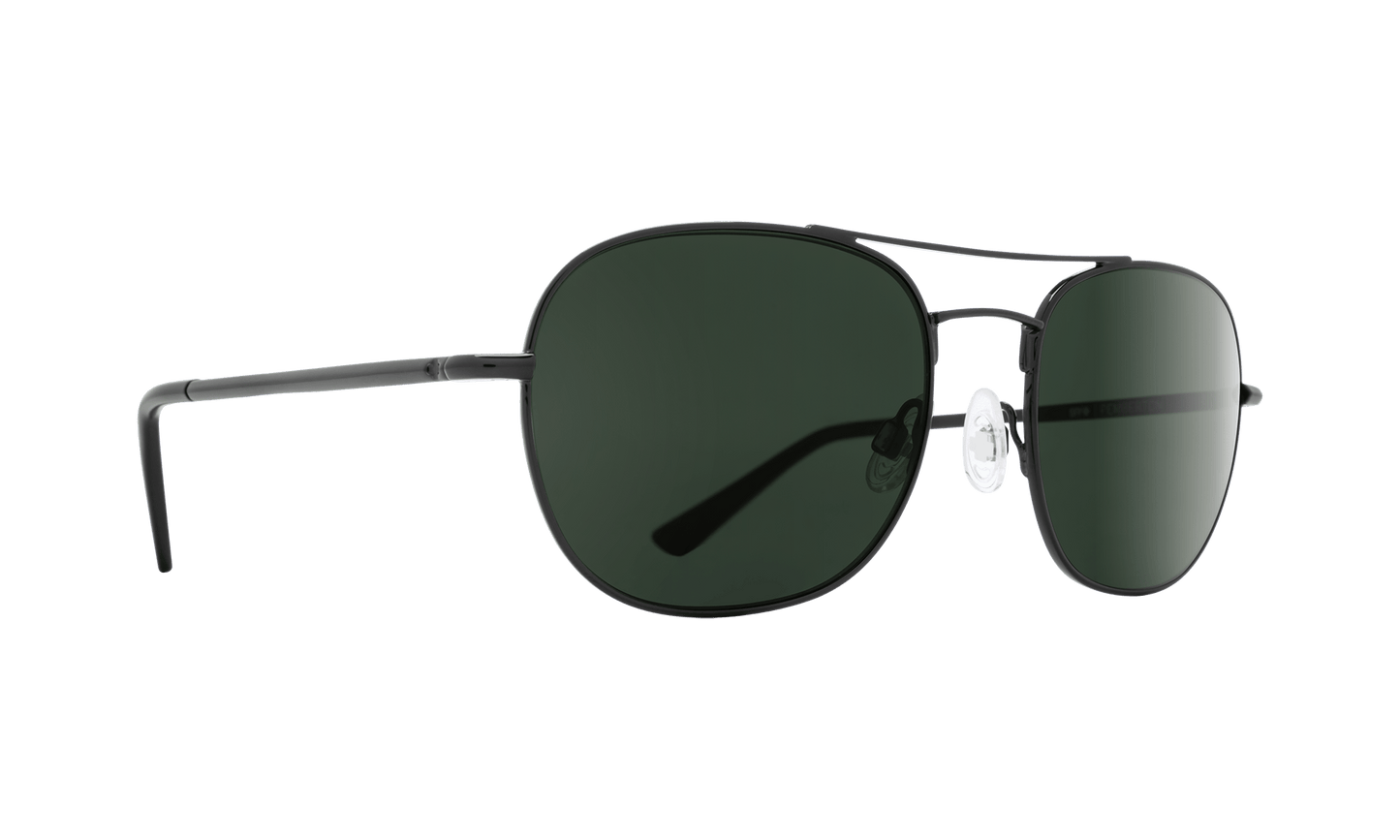 SPY Pemberton Sunglasses  HD Plus Gray Green Polar Black  53-18-140