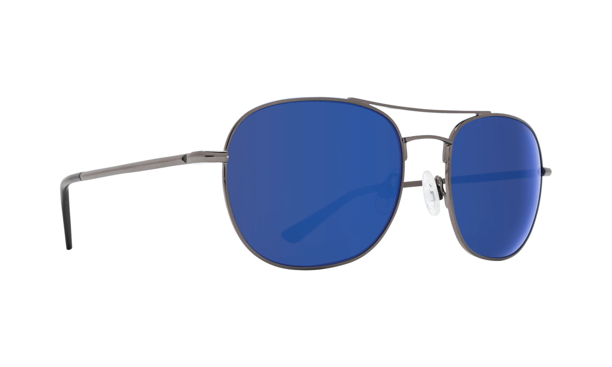 SPY Pemberton Sunglasses  HD Plus Gray Green with Dark Blue Spectra Mirror Gunmetal  53-18-140