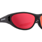 SPY Scoop 2 Sunglasses  HD Plus Rose with Red Spectra Mirror Black Checkered Fade  65-15-127