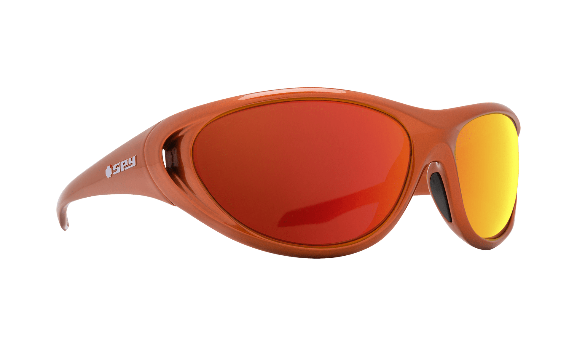 SPY Scoop 2 Sunglasses  HD Plus Green with Orange Spectra Mirror Metallic Orange  65-15-127