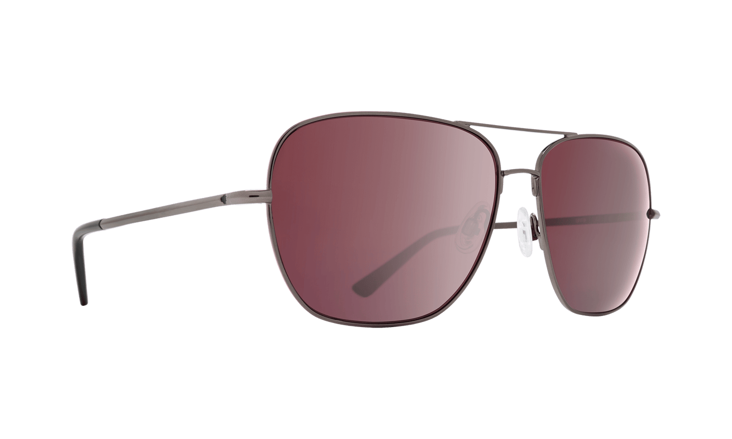SPY Tatlow Sunglasses  HD Plus Rose with Silver Spectra Mirror Gunmetal  61-14-145