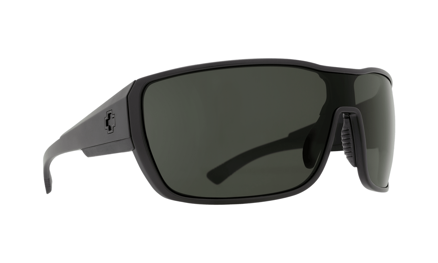 SPY Tron 2 Sunglasses  HD Plus Gray Green Matte Black  70-10-130