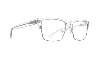 SPY Weston 50/50 55 Eyeglasses   Crystal Matte Silver One Size