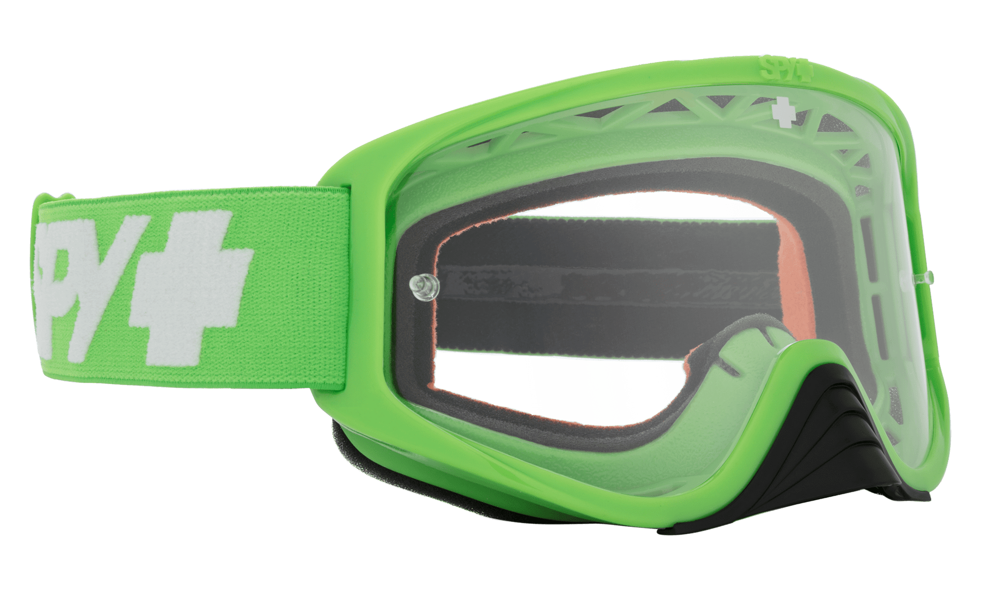 SPY Woot Mx Goggle Goggles  HD Clear Checkers Green One Size
