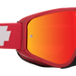 SPY Woot Race Mx Goggle Goggles  HD Smoke with Red Spectra Mirror - HD Clear Checkers Red One Size