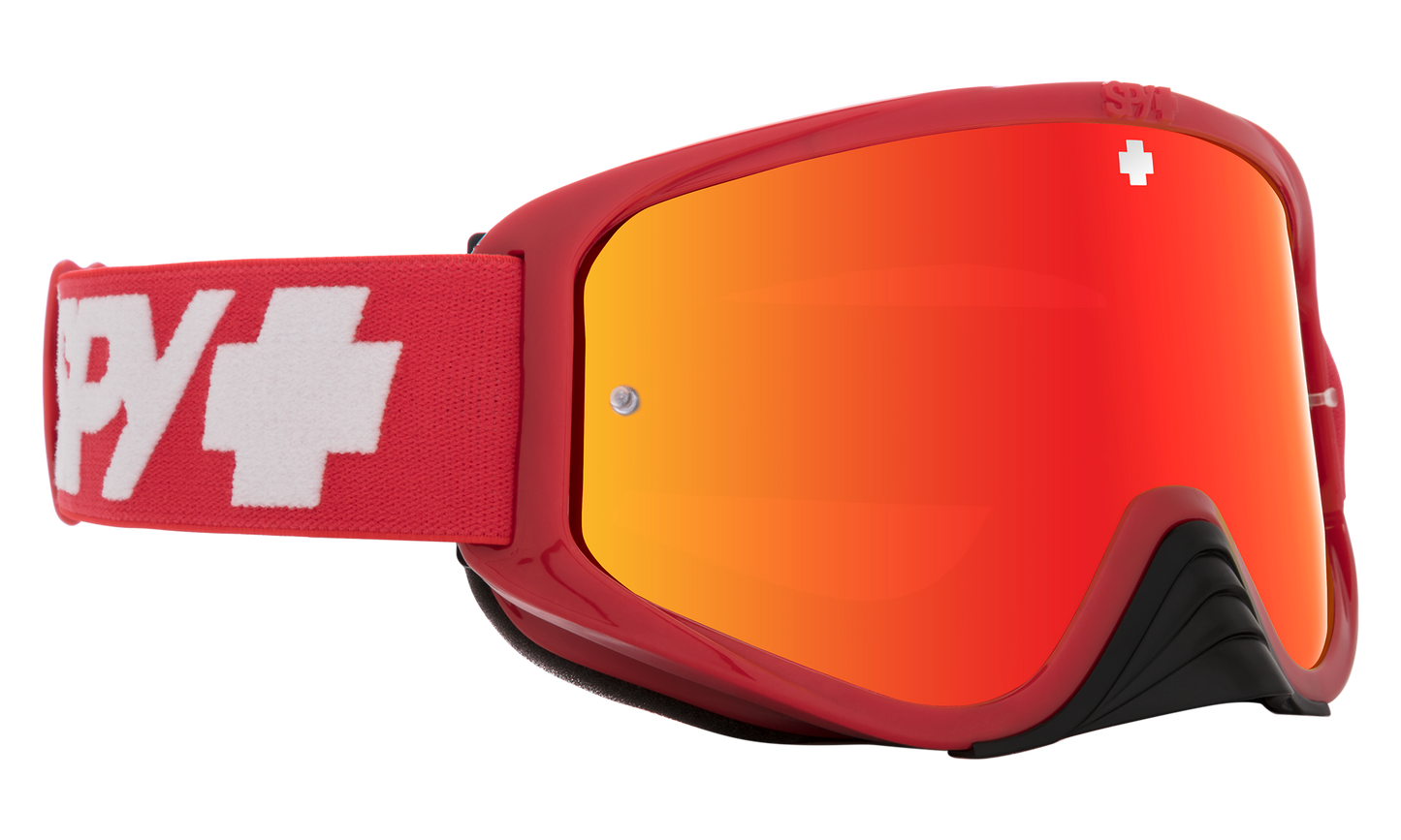 SPY Woot Race Mx Goggle Goggles  HD Smoke with Red Spectra Mirror - HD Clear Checkers Red One Size