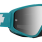 SPY Woot Race Mx Goggle Goggles  HD Smoke with Silver Spectra Mirror - HD Clear Checkers Teal One Size