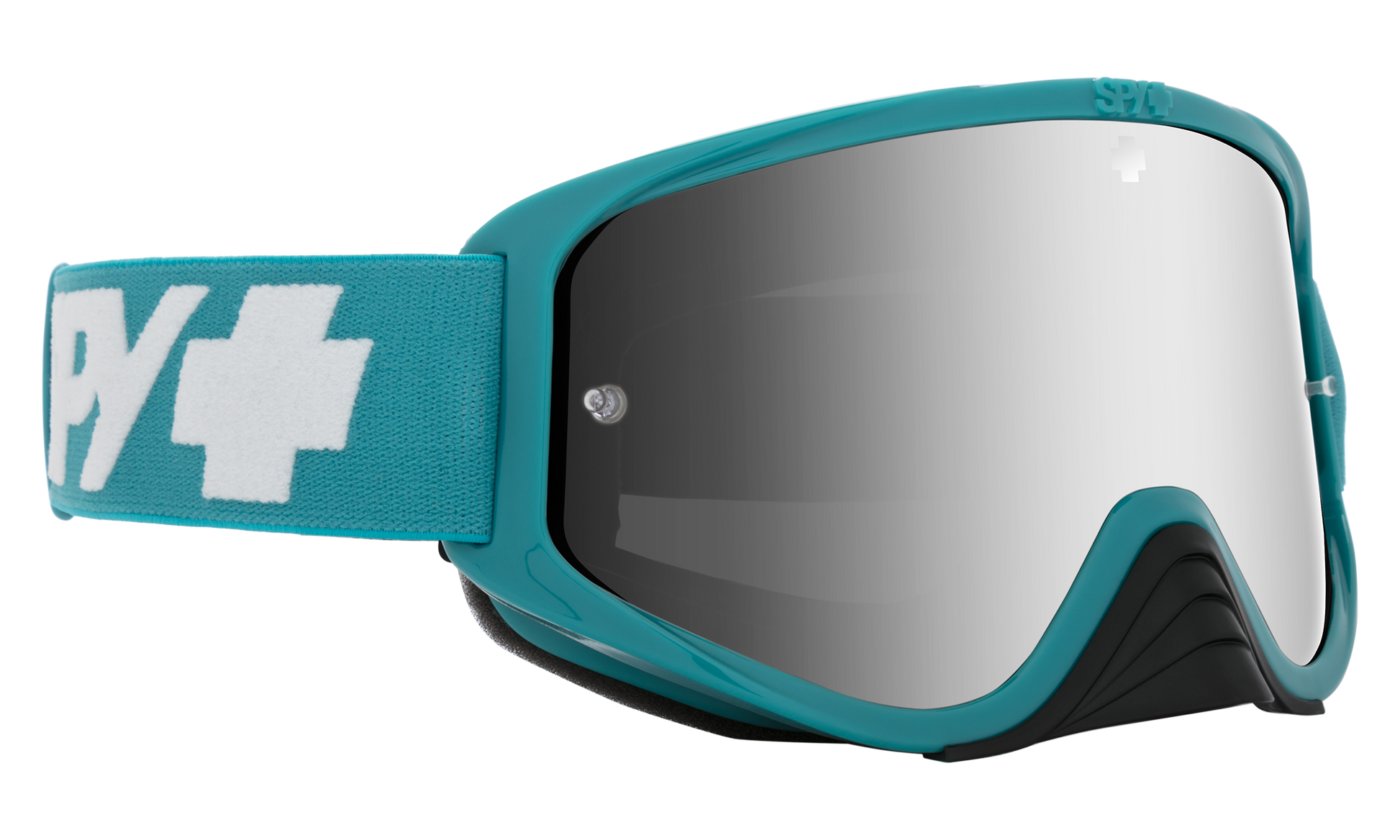 SPY Woot Race Mx Goggle Goggles  HD Smoke with Silver Spectra Mirror - HD Clear Checkers Teal One Size