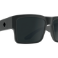 SPY Cyrus Sunglasses  Happy Gray Green Polar with Black Spectra Mirror Soft Matte Dark Gray  58-17-145