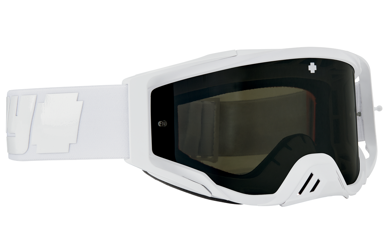 SPY Foundation Mx Goggle Goggles  HD Smoke with Black Spectra Mirror - HD Clear Reverb Alabaster One Size