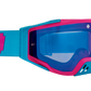 SPY Foundation Mx Goggle Goggles  HD Smoke with Light Blue Spectra Mirror - HD Clear Reverb Blue One Size