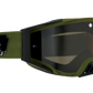 SPY Foundation Mx Goggle Goggles  HD Smoke with Black Spectra Mirror - HD Clear Reverb Olive One Size