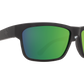SPY Frazier Sunglasses  Happy Bronze Polar with Green Spectra Mirror Soft Matte Black  59-16-127