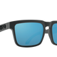 SPY Helm Sunglasses  Happy Gray Green Polar with Light Blue Spectra Mirror Soft Matte Dark Gray  57-18-140