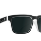 SPY Helm Sunglasses  Happy Gray Green Polar with Black Spectra Mirror Whitewall  57-18-140