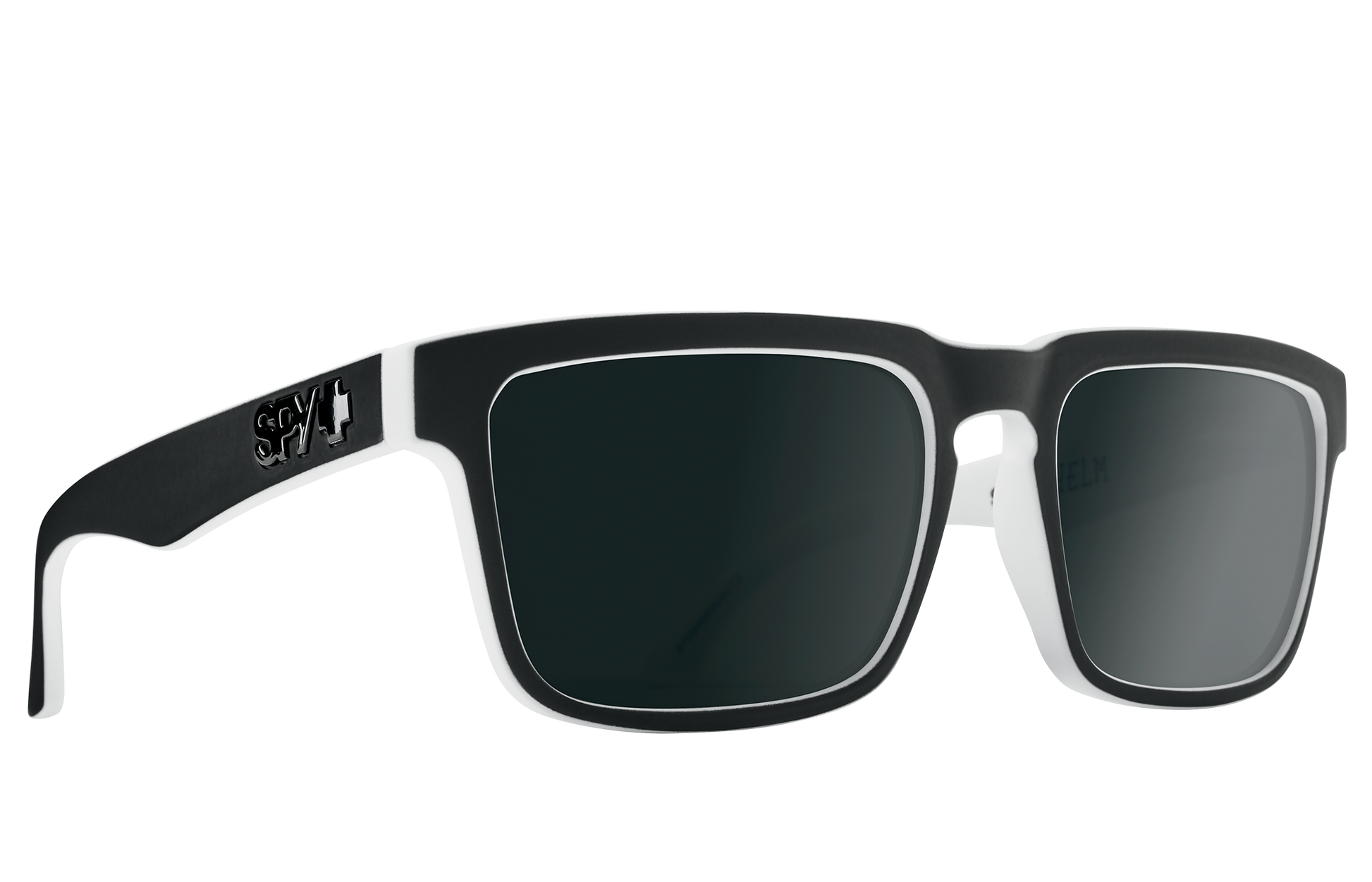 SPY Helm Sunglasses  Happy Gray Green Polar with Black Spectra Mirror Whitewall  57-18-140