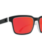 SPY Helm 2 Sunglasses  Happy Gray Green Polar with Red Spectra Mirror Whitewall  57-19-145