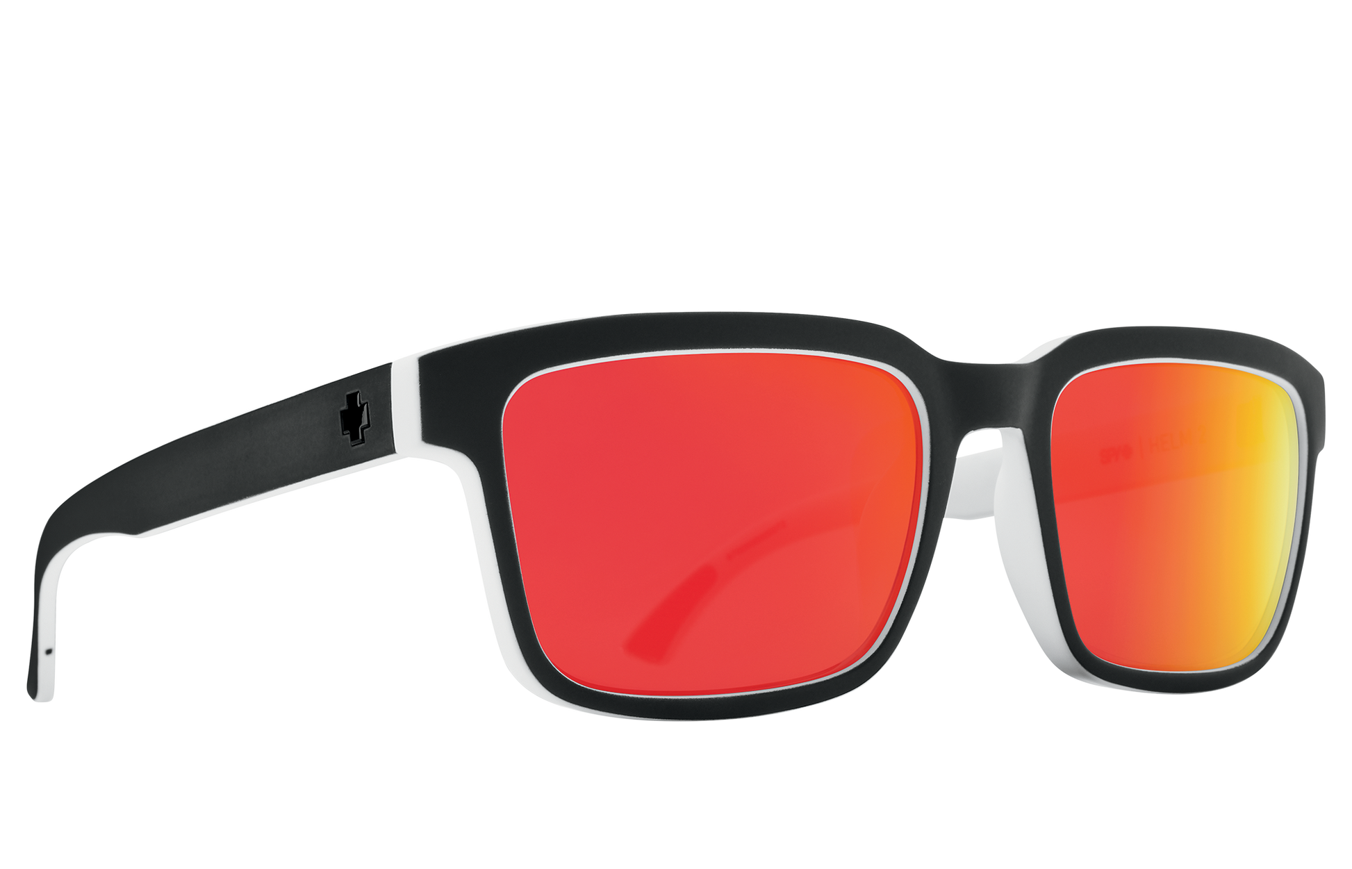 SPY Helm 2 Sunglasses  Happy Gray Green Polar with Red Spectra Mirror Whitewall  57-19-145