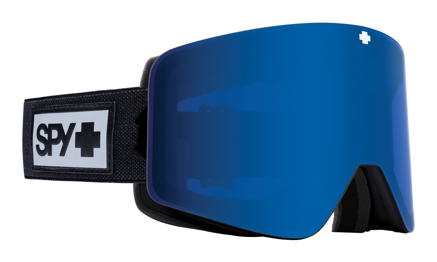 SPY Marauder Snow Goggle Goggles  HD Plus Rose with Dark Blue Spectra Mirror + HD Plus LL Light Gray with Red Spectra Mirror Matte Black One Size