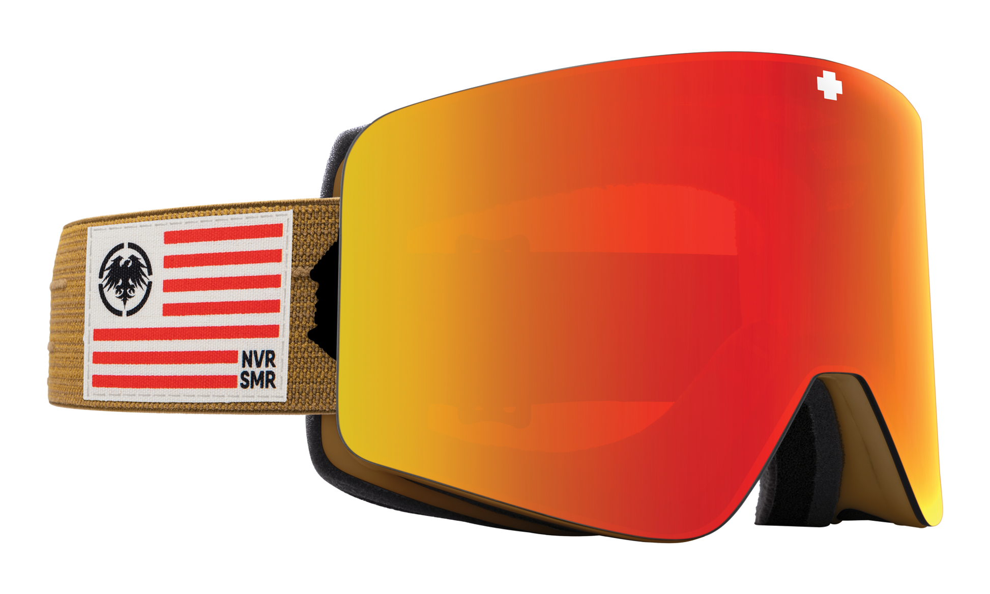 SPY Marauder Snow Goggle Goggles  HD Plus Bronze with Red Spectra Mirror + HD Plus LL Yellow with Green Spectra Mirror Never Summer One Size