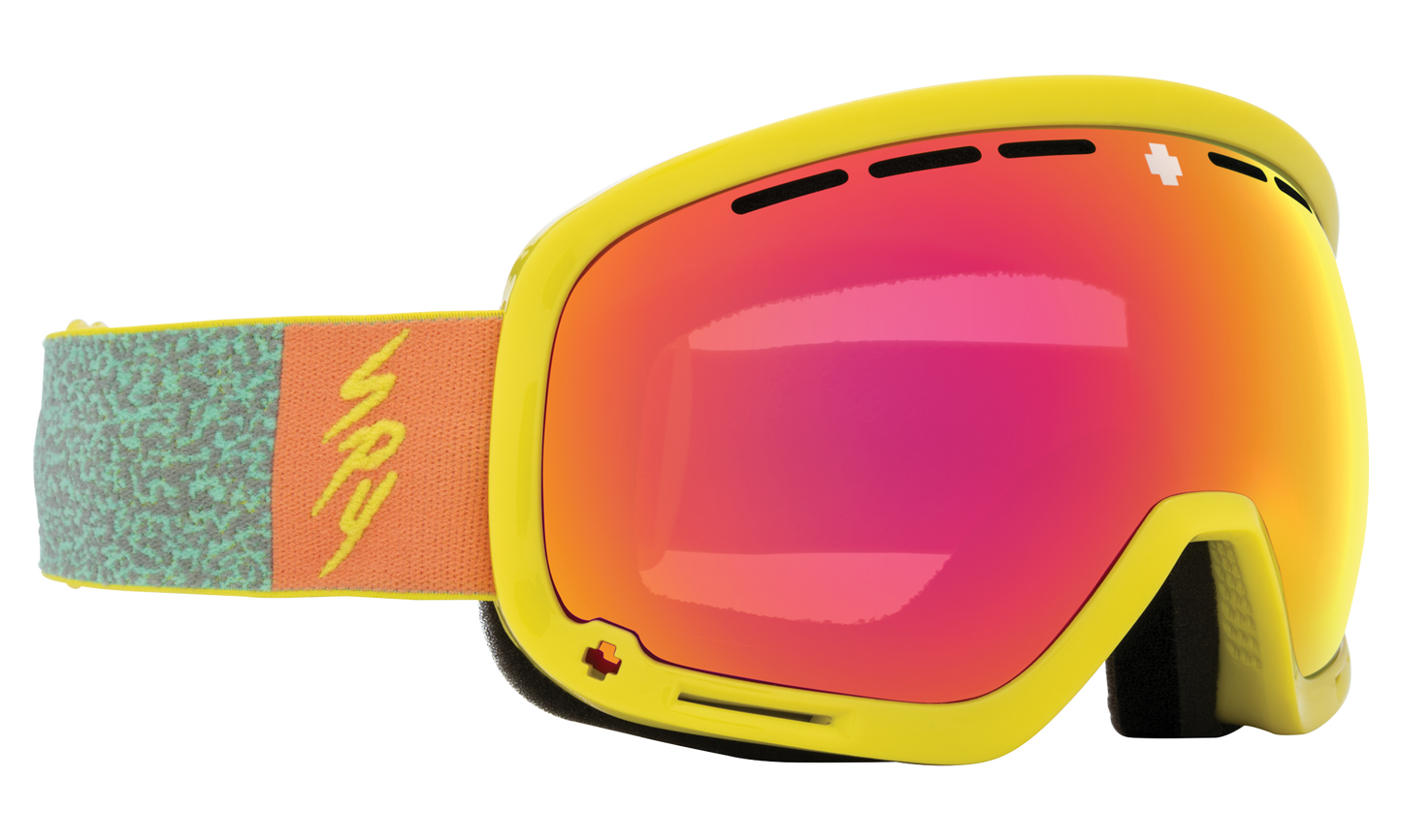 SPY Marshall Snow Goggle Goggles  HD Plus Bronze with Pink Spectra Mirror + HD Plus LL Persimmon with Silver Spectra Mirror Neon Pop One Size