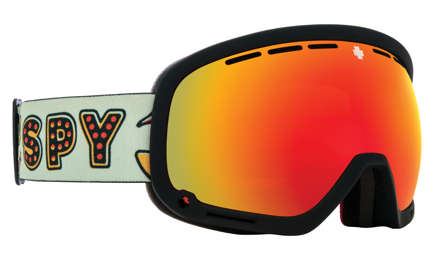 SPY Marshall Snow Goggle Goggles  HD Plus Bronze with Red Spectra Mirror + HD LL Yellow with Green Spectra Mirror Taco Tuesday One Size