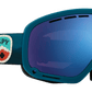 SPY Marshall Snow Goggle Goggles  HD Plus Rose with Dark Blue Spectra Mirror + HD Plus LL Gray Green with Red Spectra Mirror Trailblazer Blue One Size
