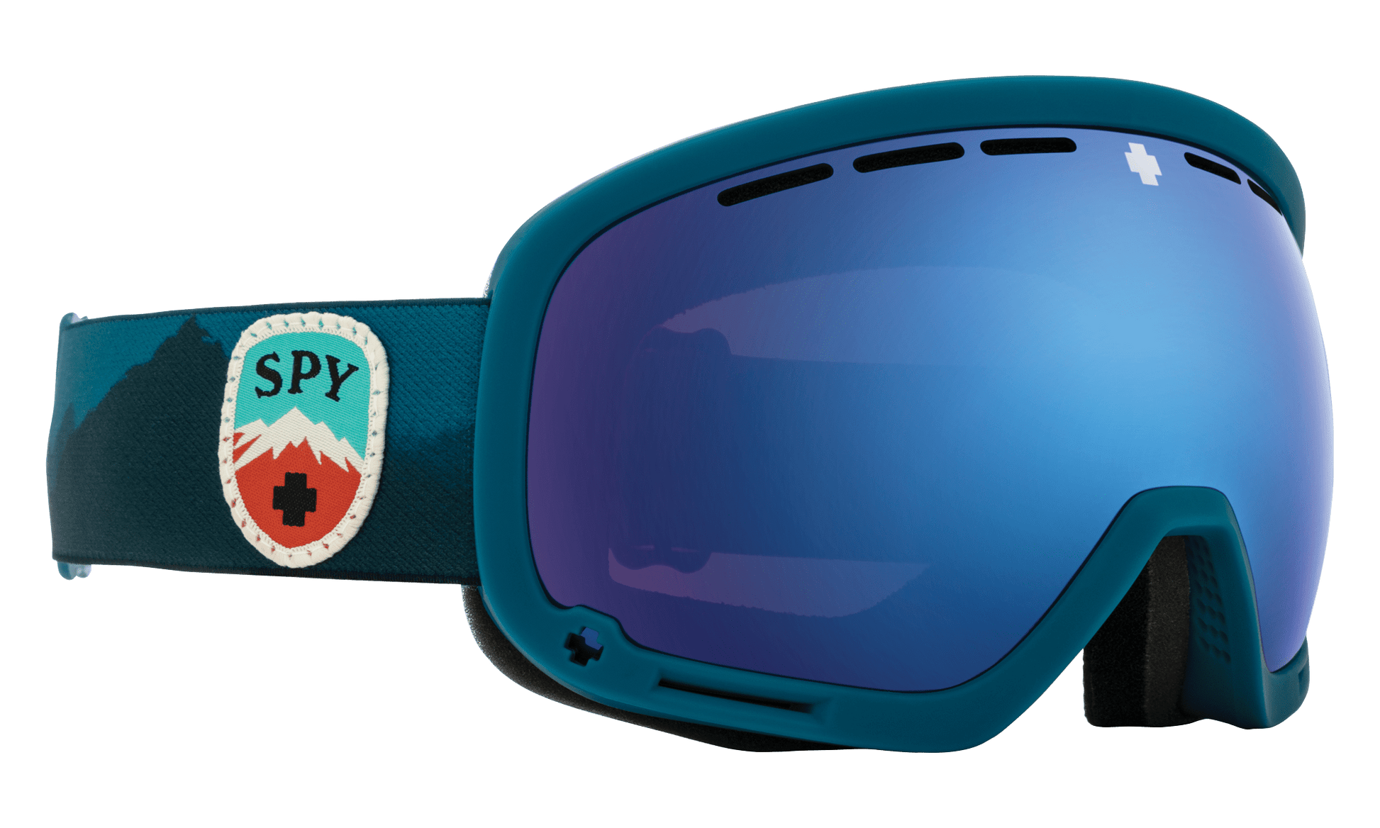 SPY Marshall Snow Goggle Goggles  HD Plus Rose with Dark Blue Spectra Mirror + HD Plus LL Gray Green with Red Spectra Mirror Trailblazer Blue One Size