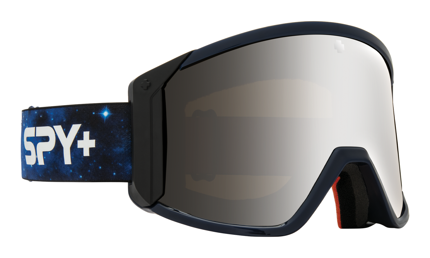 SPY Raider Snow Goggle Goggles  HD Bronze with Silver Spectra Mirror + HD LL Persimmon Galaxy Blue One Size