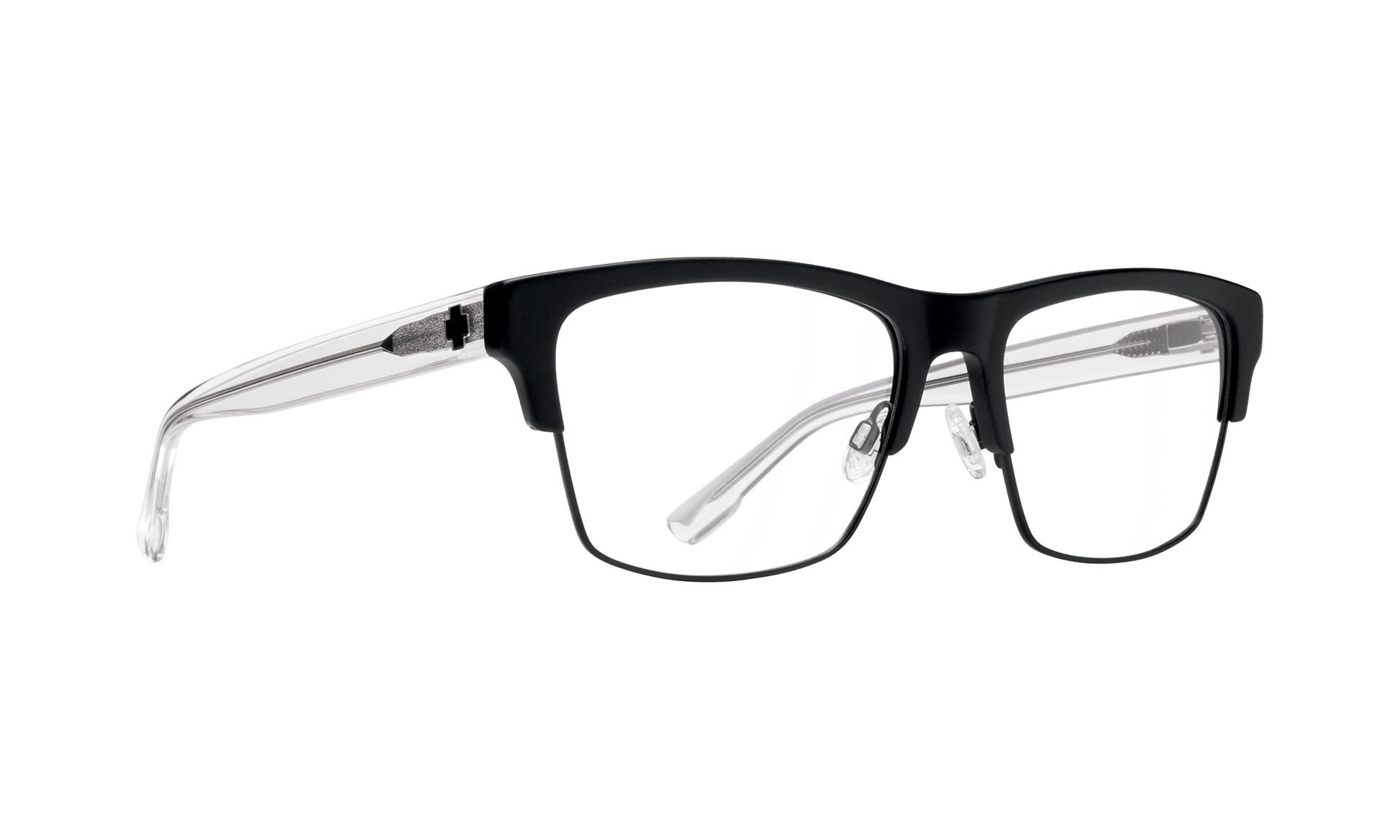 SPY Weston 50/50 57 Eyeglasses   
Style Selection: Weston 5050 57 - Matte Black Gloss Crystal
 One Size