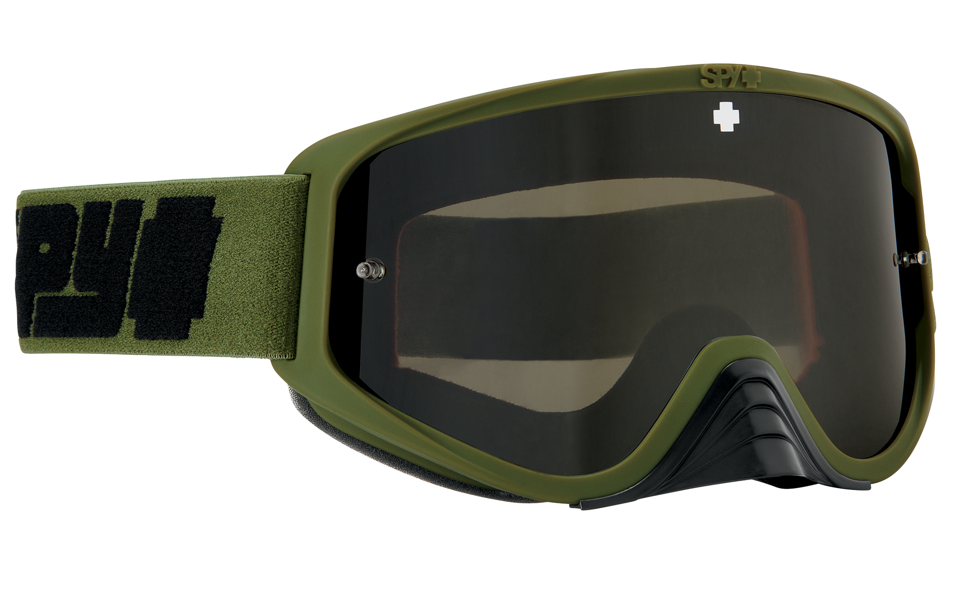 SPY Woot Race Mx Goggle Goggles  HD Smoke with Black Spectra Mirror - HD Clear Reverb Olive One Size