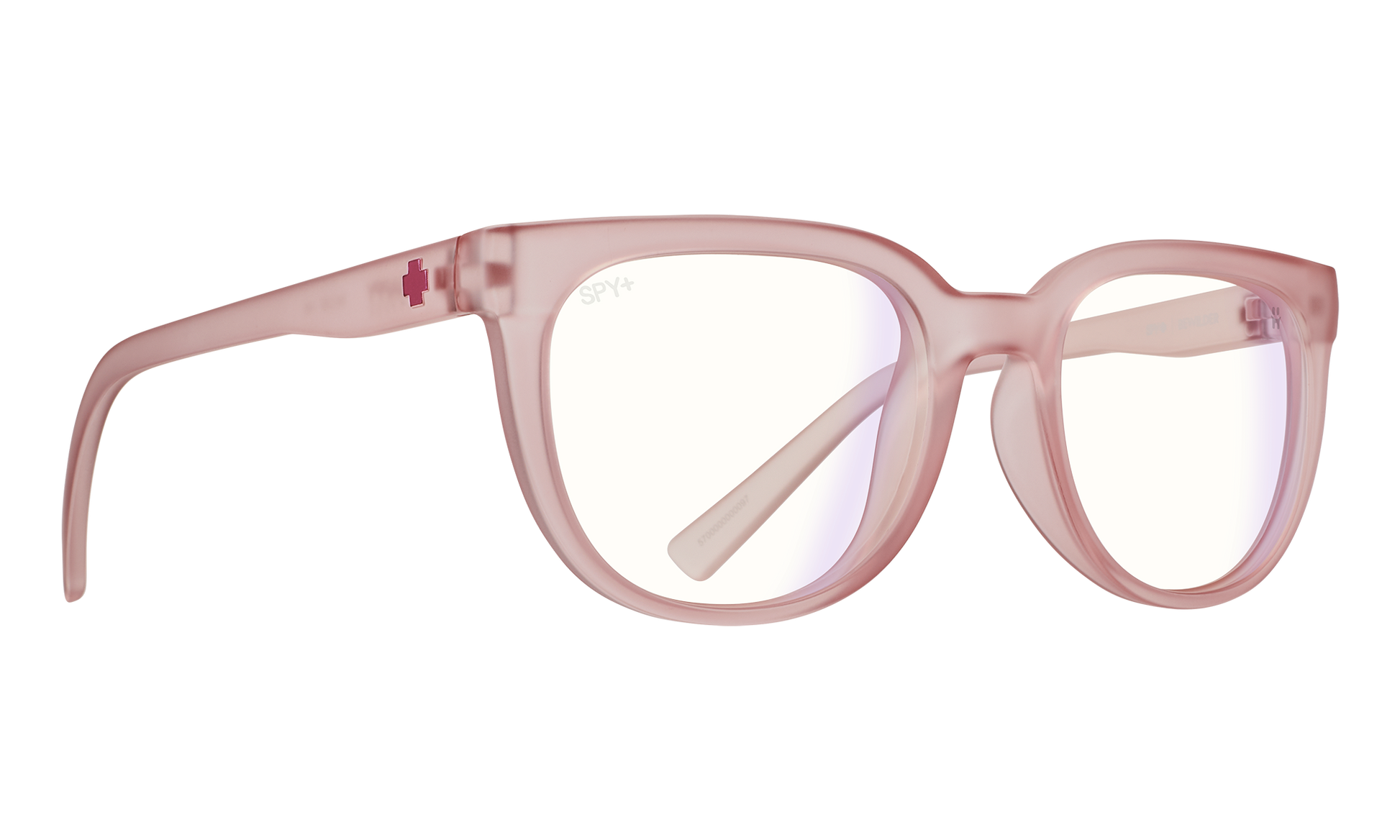 SPY Bewilder Happy Screen Eyeglasses  Happy Screen Matte Translucent Rose  54-20-148