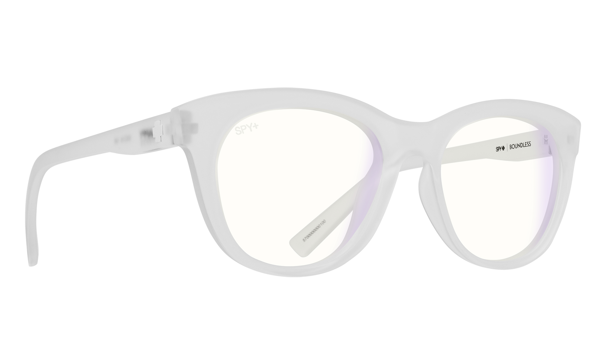 SPY Boundless Happy Screen Eyeglasses  Happy Screen Matte Crystal  53-19-148