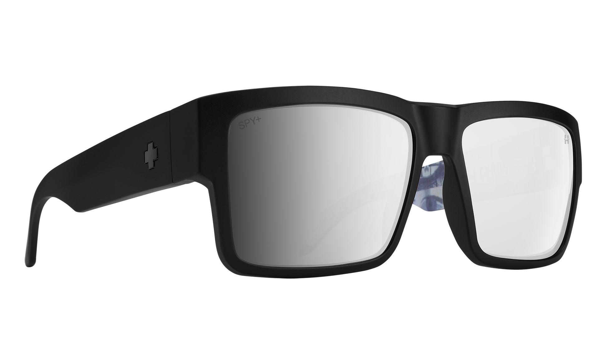 SPY Cyrus Sunglasses  Happy Bronze Platinum Spectra Mirror Matte Black - Eye Melt Mixtape  58-17-145