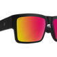 SPY Cyrus Sunglasses  Happy Grey Green Pink Spectra Mirror Matte Black - Interconnection  58-17-145