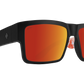 SPY Cyrus Sunglasses  Happy Bronze Orange Spectra Mirror Matte Black - Stellular  58-17-145