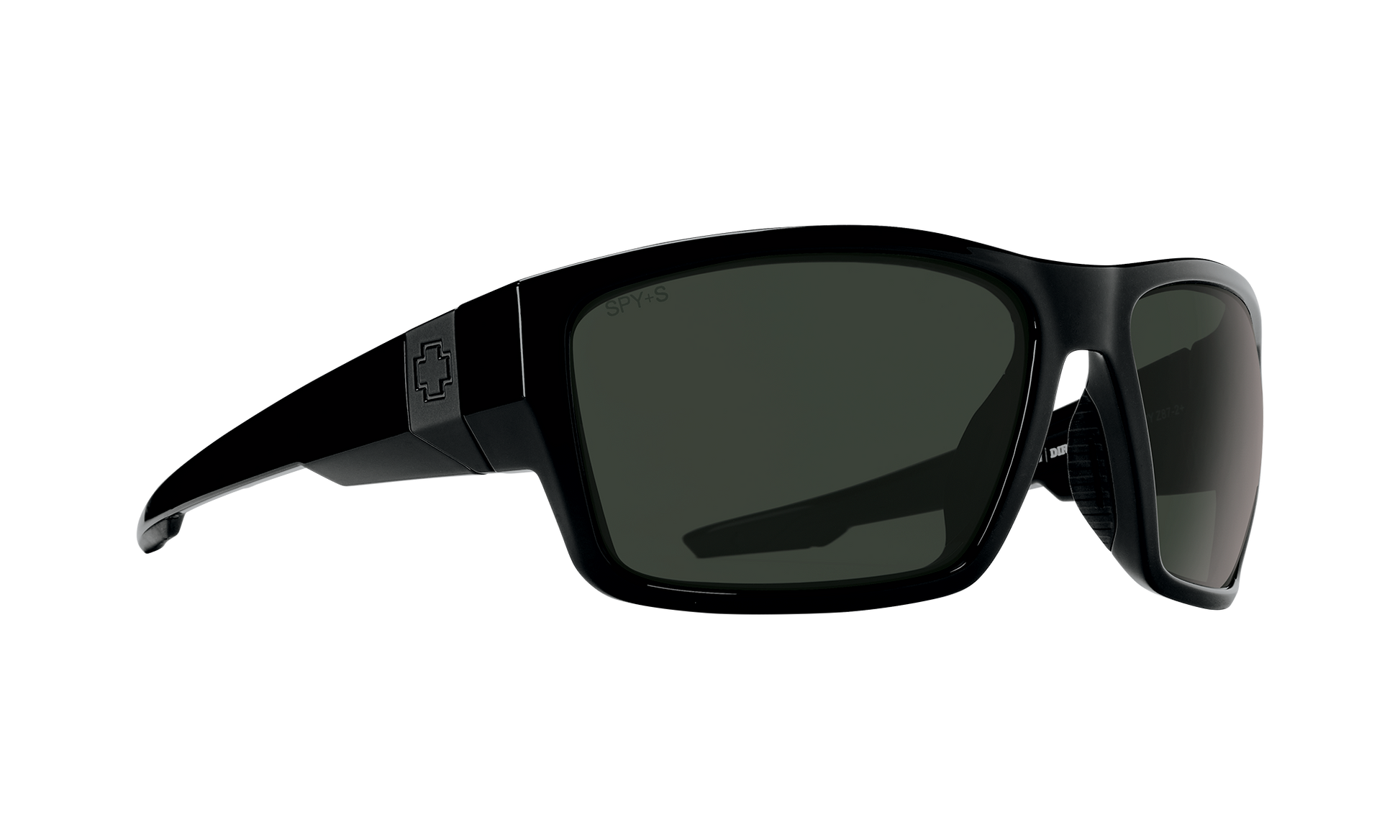 SPY Dirty Mo Tech Sunglasses  Happy Gray Green Polar Black  64-16-124