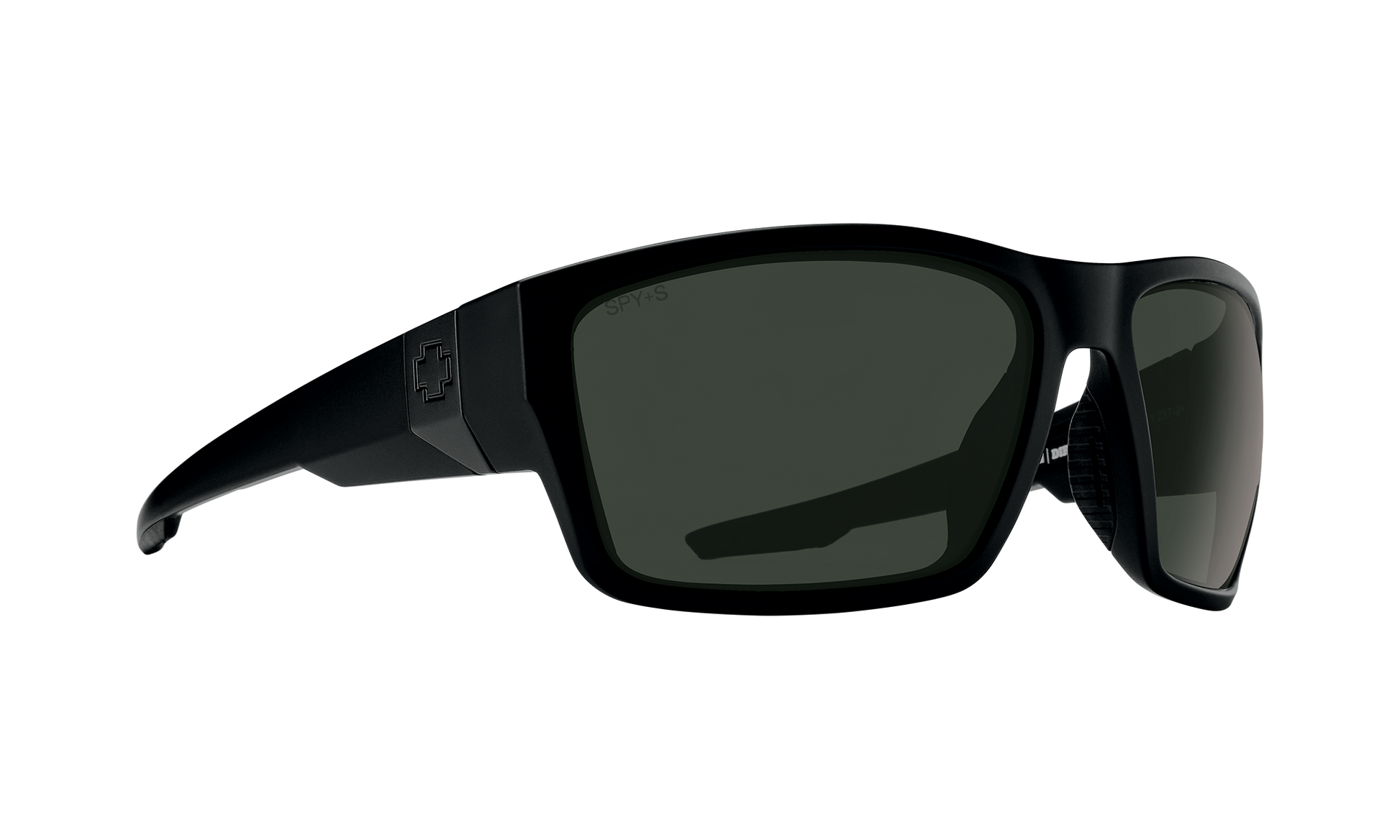 SPY Dirty Mo Tech Sunglasses  Happy Gray Green Matte Black  64-16-124
